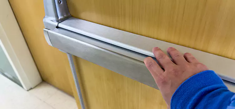 Installing a Push Bar on a Door Indio